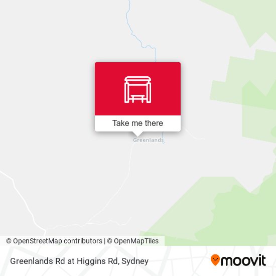 Greenlands Rd at Higgins Rd map