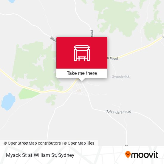 Myack St at William St map
