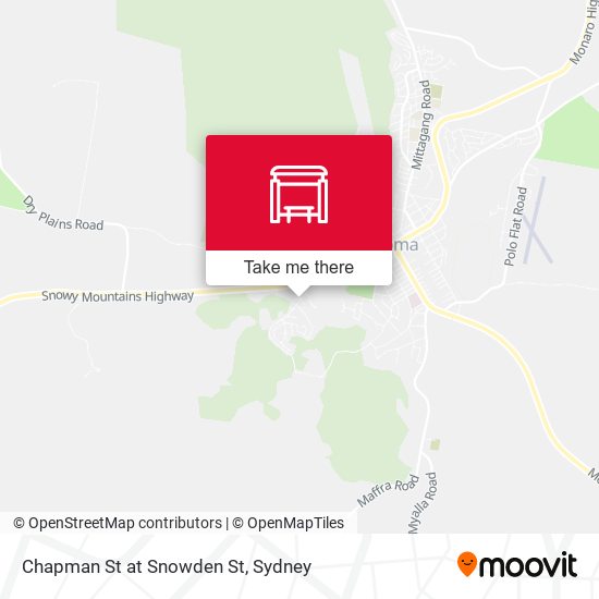 Chapman St at Snowden St map