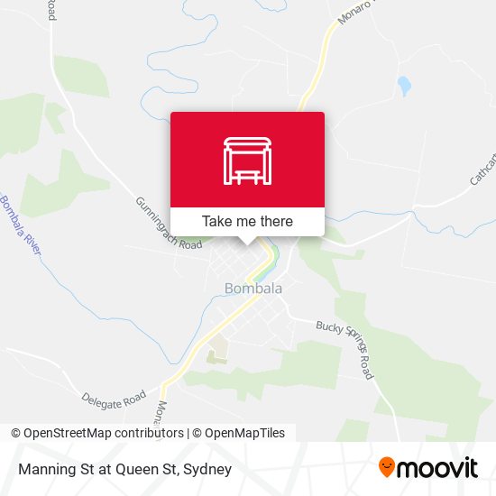 Manning St at Queen St map