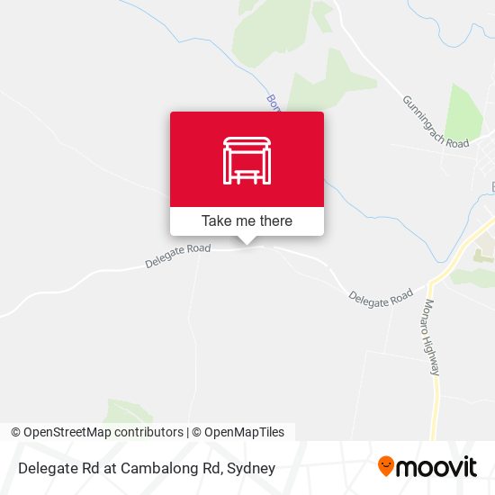 Delegate Rd at Cambalong Rd map