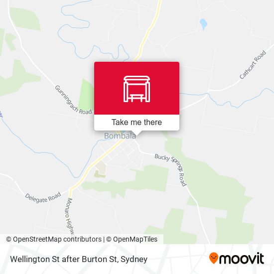 Wellington St after Burton St map