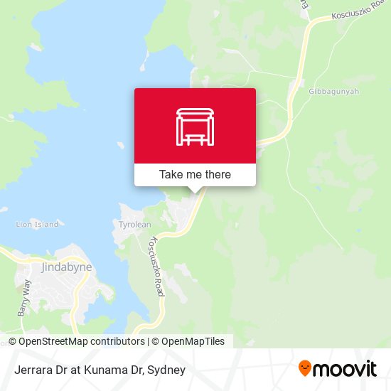Jerrara Dr at Kunama Dr map