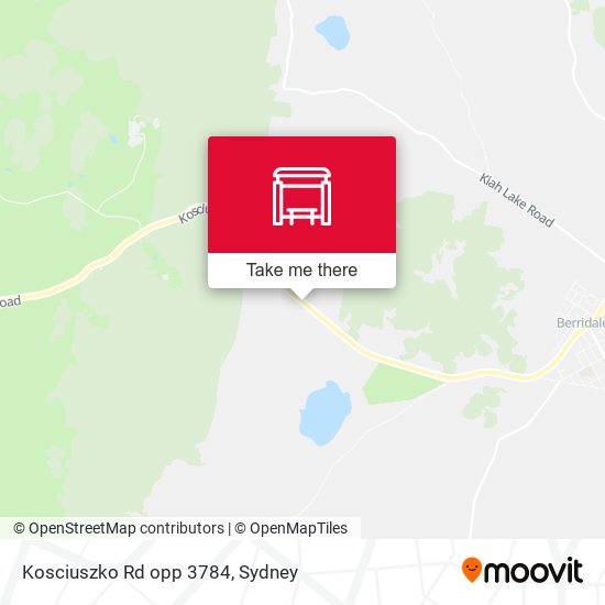 Kosciuszko Rd opp 3784 map