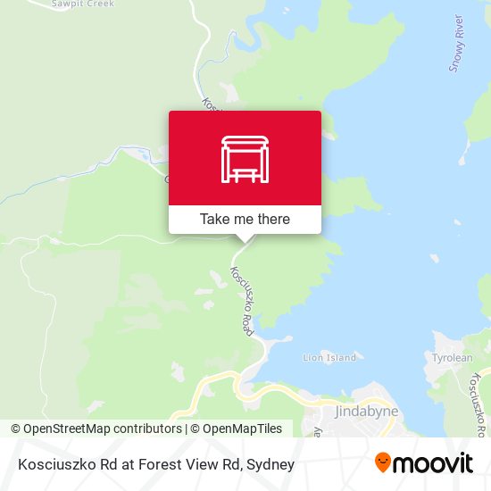 Kosciuszko Rd at Forest View Rd map