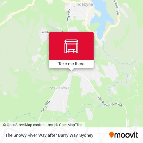 The Snowy River Way after Barry Way map