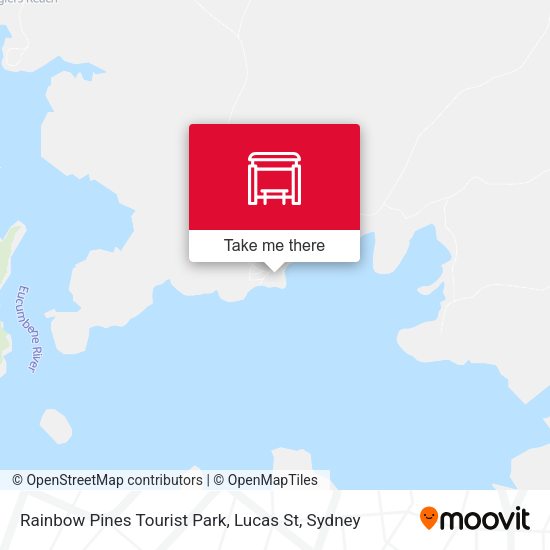 Rainbow Pines Tourist Park, Lucas St map