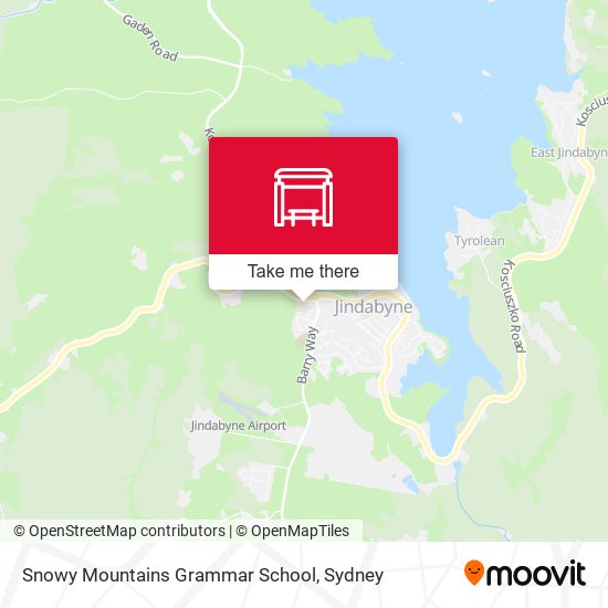 Snowy Mountains Grammar School map