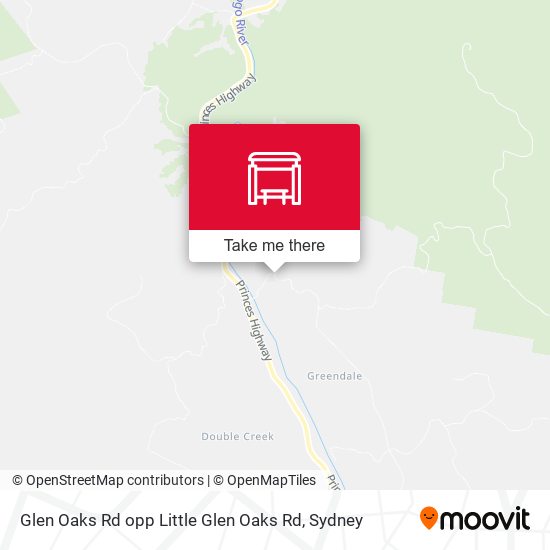 Glen Oaks Rd opp Little Glen Oaks Rd map