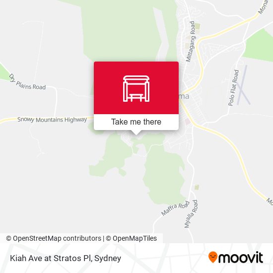 Kiah Ave at Stratos Pl map