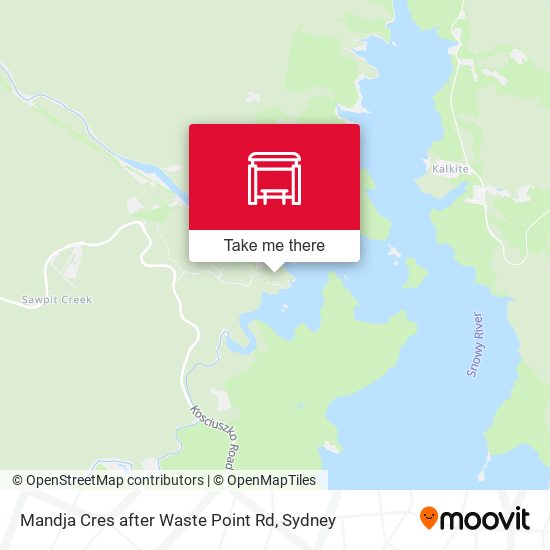 Mandja Cres after Waste Point Rd map