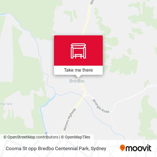 Cooma St opp Bredbo Centennial Park map
