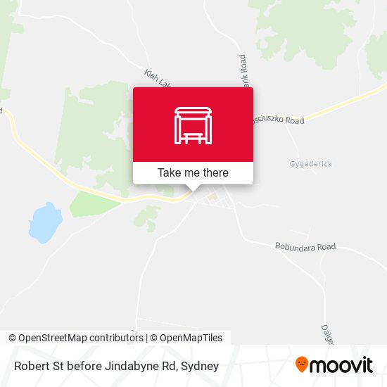 Robert St before Jindabyne Rd map
