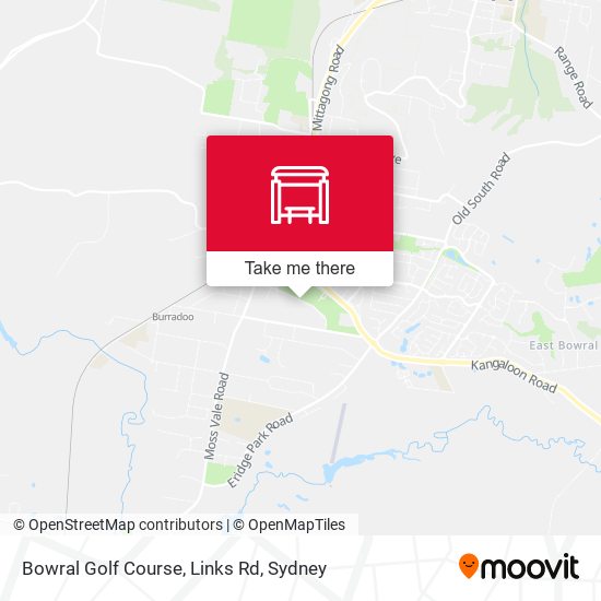 Bowral Golf Course, Links Rd map