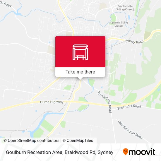 Goulburn Recreation Area, Braidwood Rd map