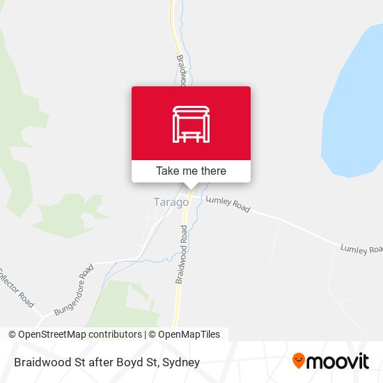 Braidwood St after Boyd St map