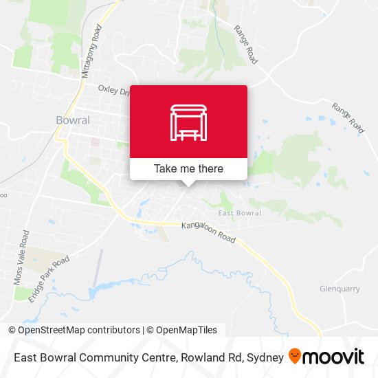 East Bowral Community Centre, Rowland Rd map