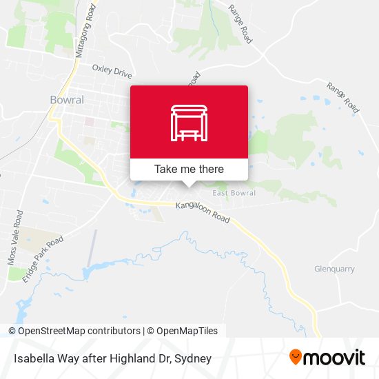Isabella Way after Highland Dr map