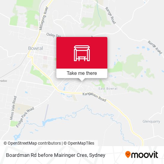 Boardman Rd before Mairinger Cres map