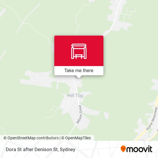 Dora St after Denison St map