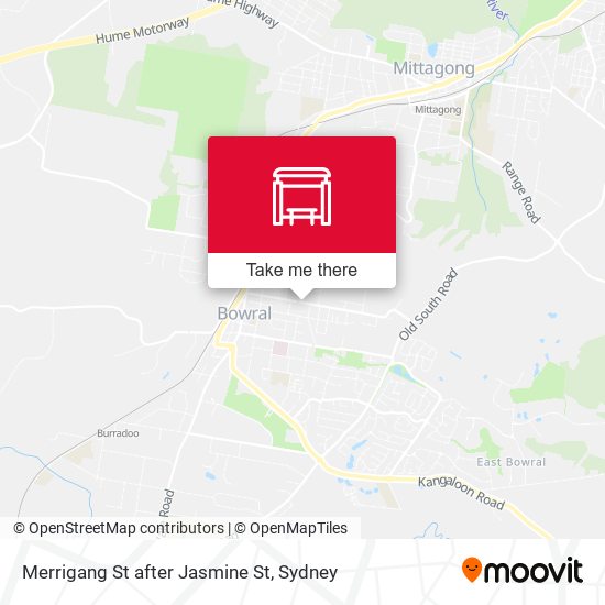 Merrigang St after Jasmine St map