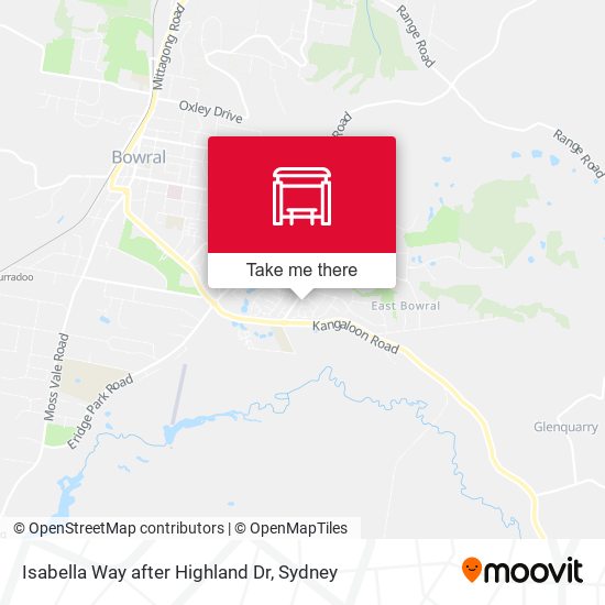 Isabella Way after Highland Dr map