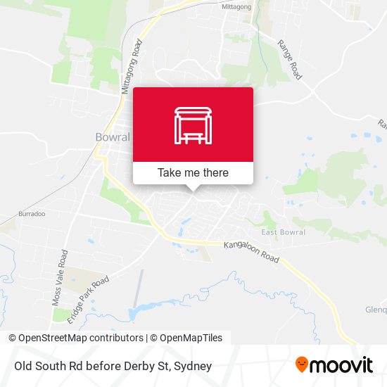 Old South Rd before Derby St map