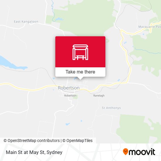 Main St at May St map