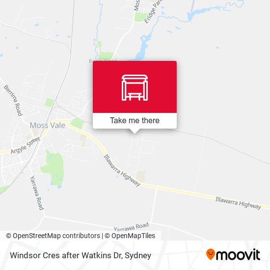 Windsor Cres after Watkins Dr map