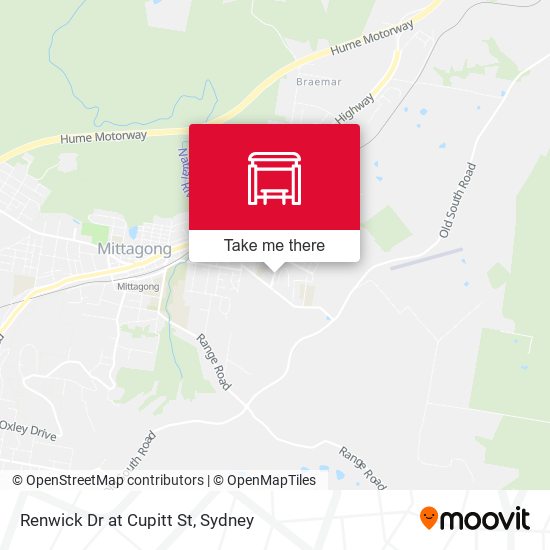 Renwick Dr at Cupitt St map
