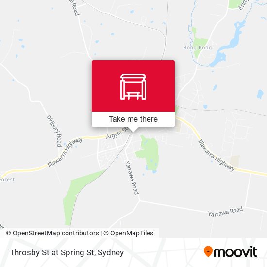 Throsby St at Spring St map