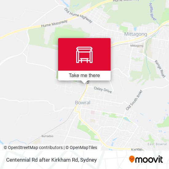 Centennial Rd after Kirkham Rd map