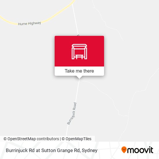 Burrinjuck Rd at Sutton Grange Rd map