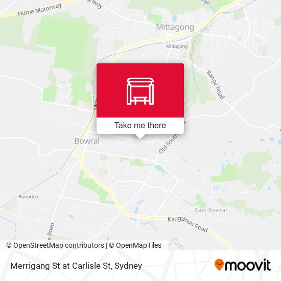 Merrigang St at Carlisle St map