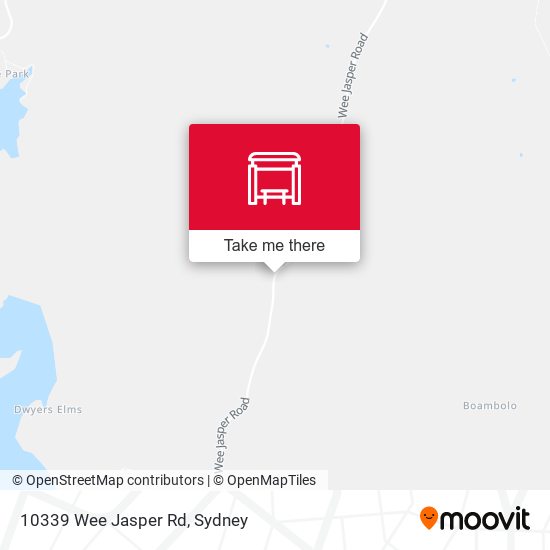 10339 Wee Jasper Rd map