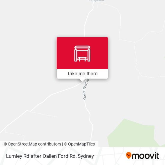 Lumley Rd after Oallen Ford Rd map