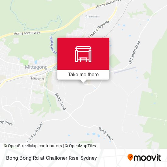 Bong Bong Rd at Challoner Rise map