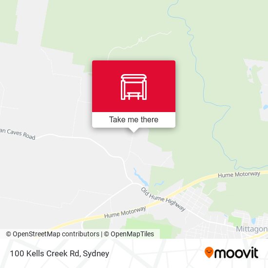 100 Kells Creek Rd map