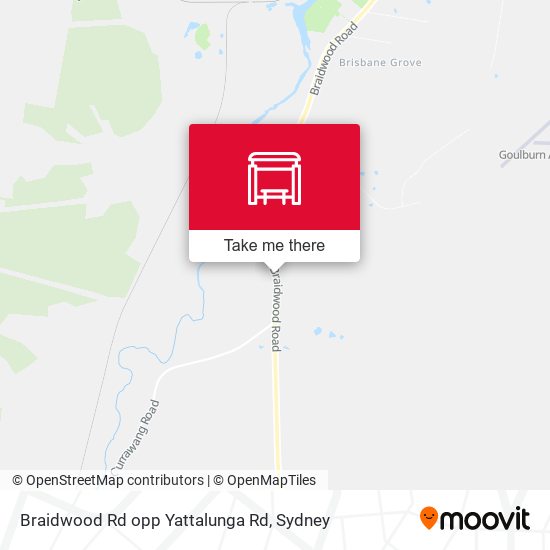 Braidwood Rd opp Yattalunga Rd map