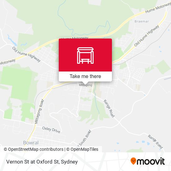 Vernon St at Oxford St map