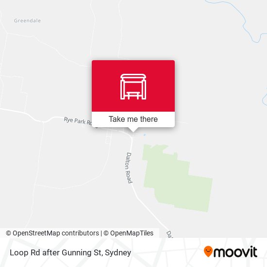 Loop Rd after Gunning St map