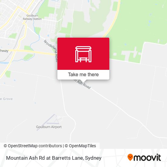 Mountain Ash Rd at Barretts Lane map