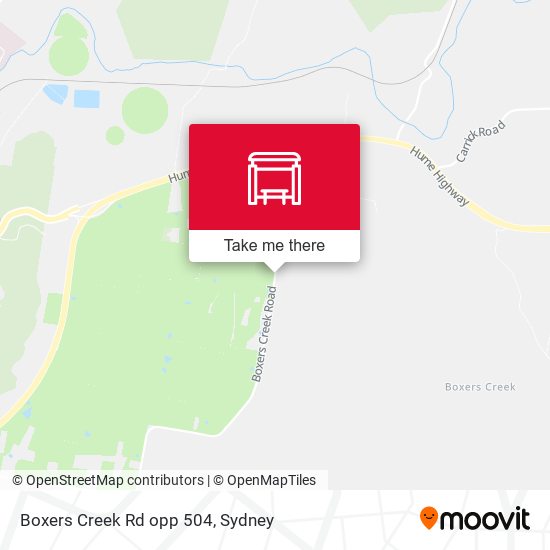 Boxers Creek Rd opp 504 map