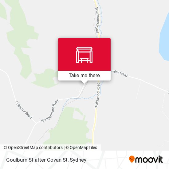Goulburn St after Covan St map
