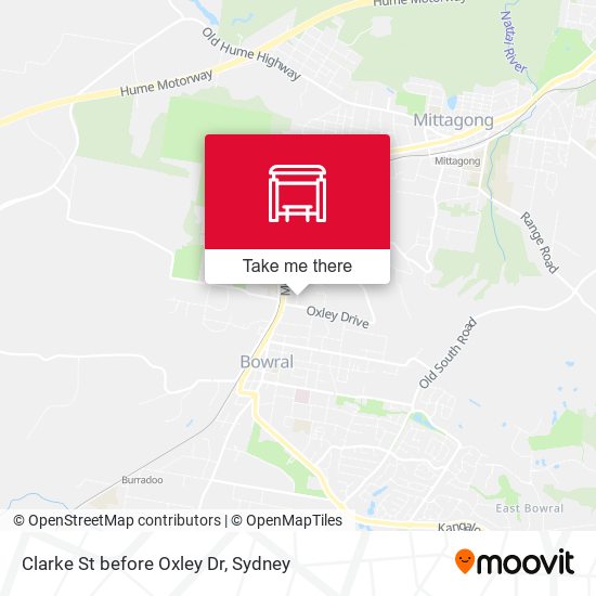Clarke St before Oxley Dr map