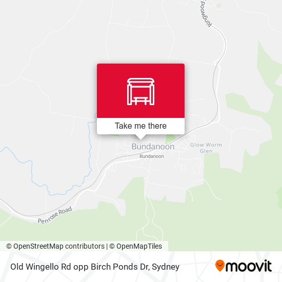 Old Wingello Rd opp Birch Ponds Dr map