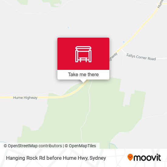 Hanging Rock Rd before Hume Hwy map