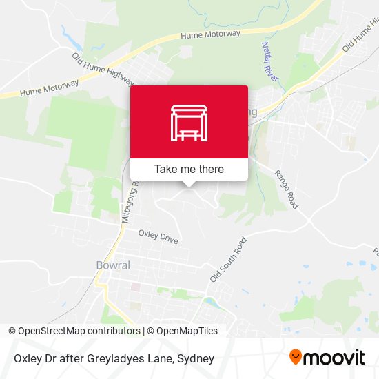 Oxley Dr after Greyladyes Lane map