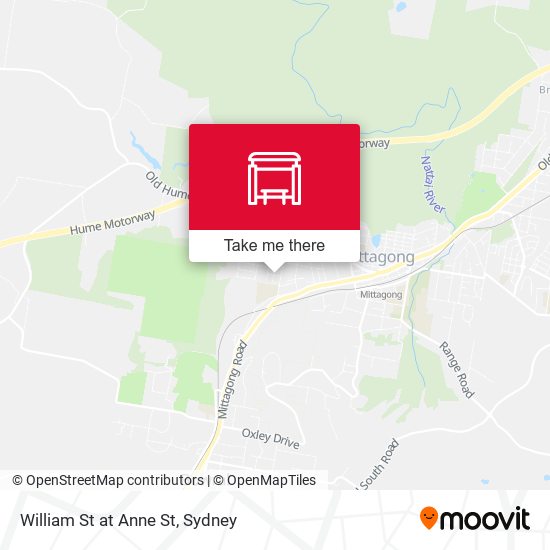William St at Anne St map