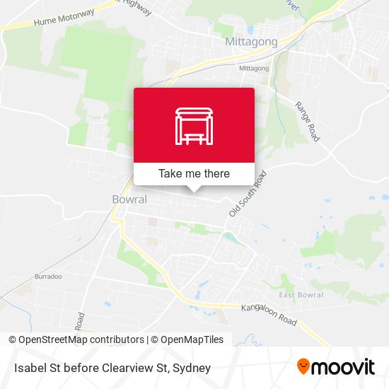 Isabel St before Clearview St map